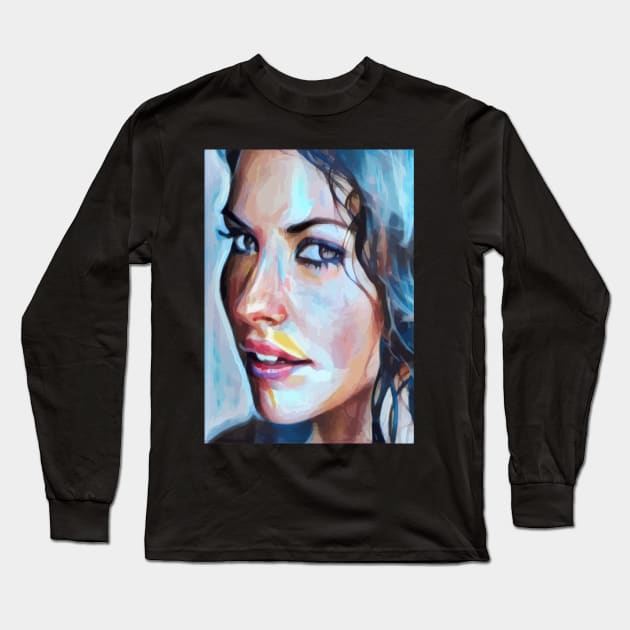 Evangeline Lilly Long Sleeve T-Shirt by Bespired